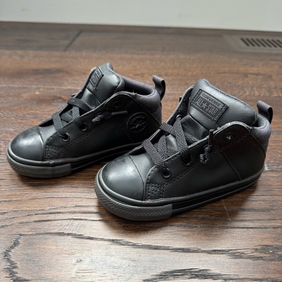 Converse Kids Black All-Star Sneakers - Picture 2 of 9